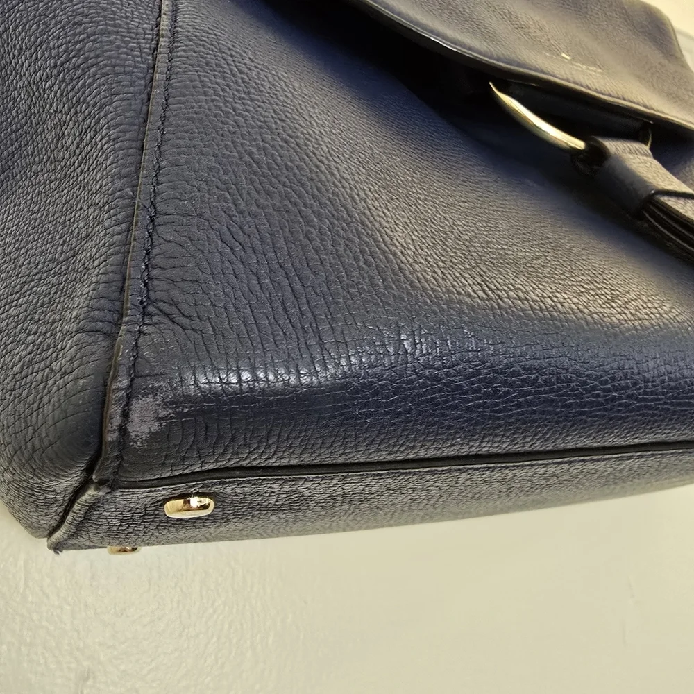 KATE SPADE BLUE PEBBLED LEATHER 'JASPER CLARKE STREET' PURSE &Wallet